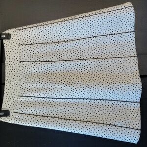 BUSHWACKER Women's  Polka Dot  Cream and Black Skirt Size 6